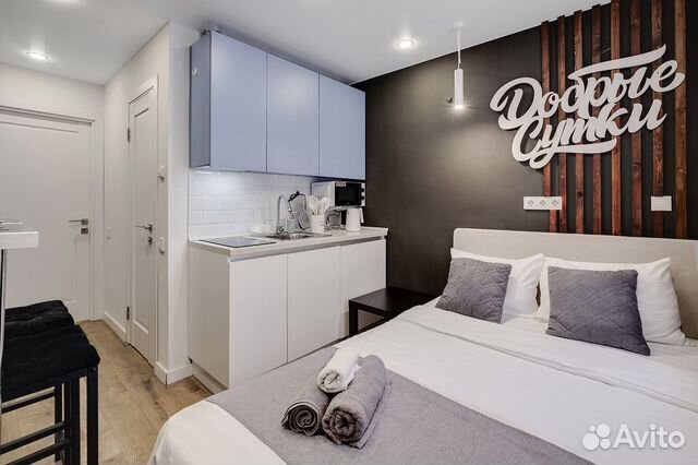 

Квартира-студия, 15 м², 2 кровати