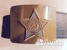 Военный солдатский ремень со звездой Военный солдатский ремень со звездой