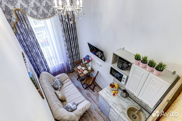 

Квартира-студия, 14 м², 2 кровати