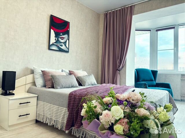 

1-к. квартира, 41 м², 2 кровати