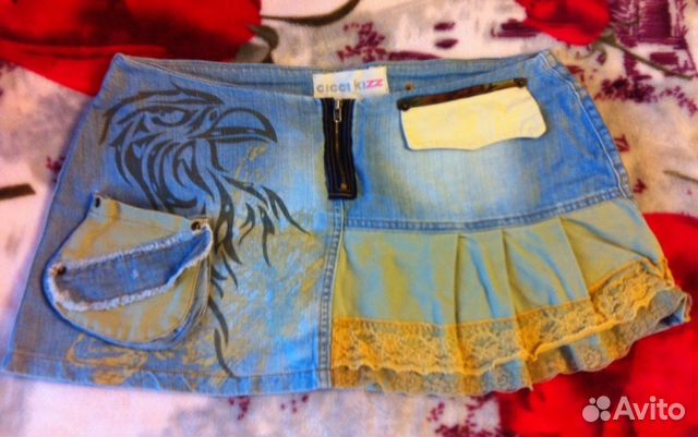 Юбка джинсовая 46-48 р Юбка джинсовая 46-48 р