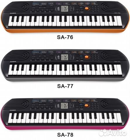 Синтезатор детский Casio SA-76 / SA-77 / SA-78 Синтезатор детский Casio SA-76 / SA-77 / SA-78