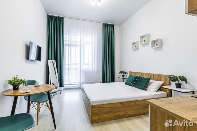 

Квартира-студия, 30 м², 1 кровать