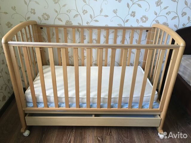 Кровать детская натуральный бук Италия Baby Italia Кровать детская натуральный бук Италия Baby Italia