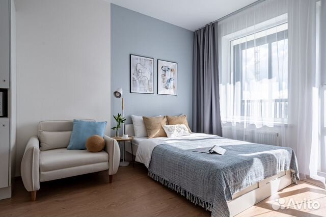 

Квартира-студия, 25 м², 2 кровати