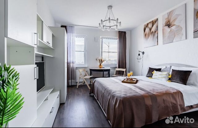 

Квартира-студия, 30 м², 2 кровати