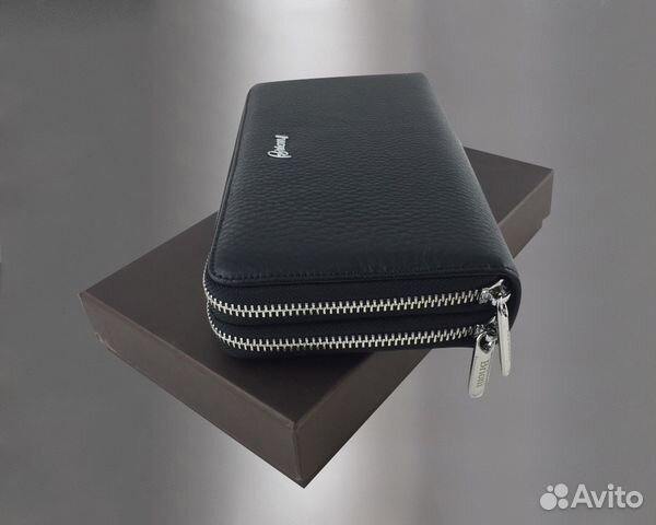 Мужской кожаный клатч Brioni арт.9712