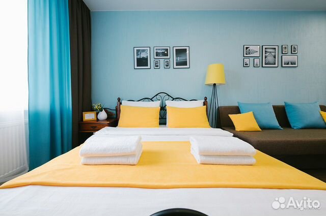 

1-к. квартира, 58 м², 2 кровати