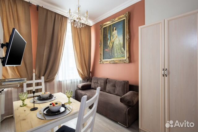 

Квартира-студия в апарт-отеле, 18 м², 2 кровати