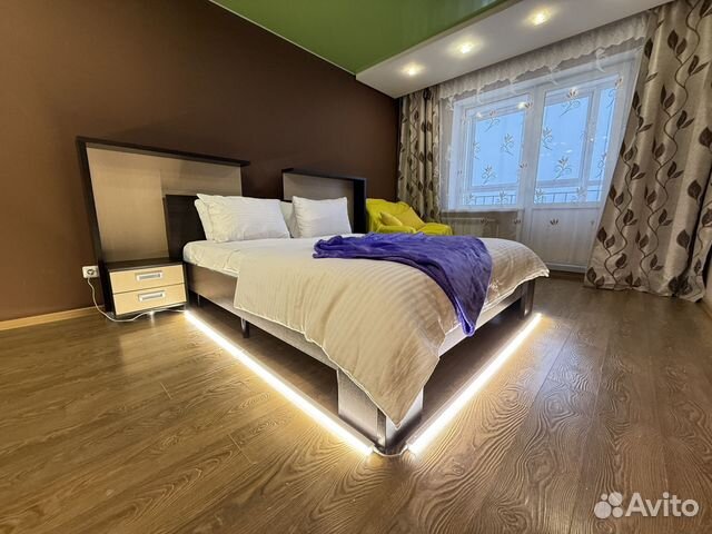 

1-к. квартира, 42 м², 2 кровати