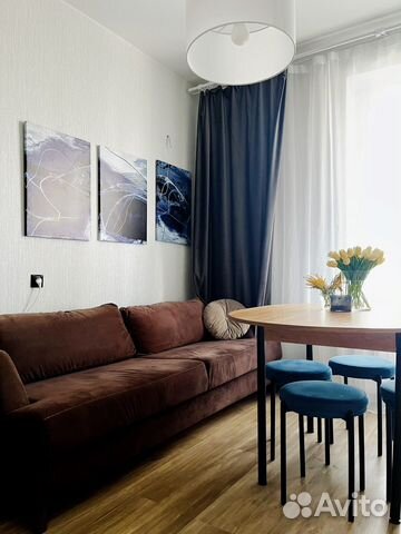 

1-к. квартира, 38 м², 2 кровати