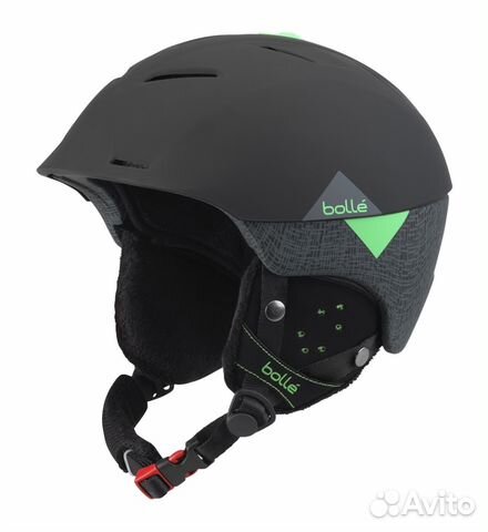 Горнолыжный шлем Bolle synergy, soft black/green Горнолыжный шлем Bolle synergy, soft black/green