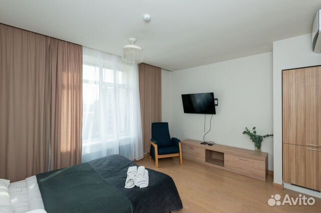 

Квартира-студия, 29 м², 2 кровати