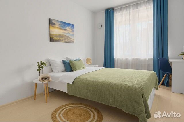 

1-к. квартира, 44 м², 2 кровати