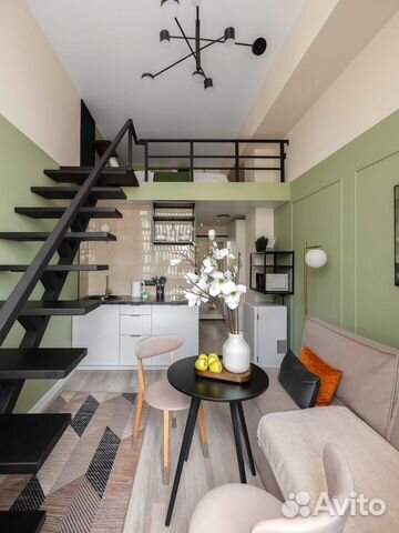 

Квартира-студия, 25 м², 2 кровати