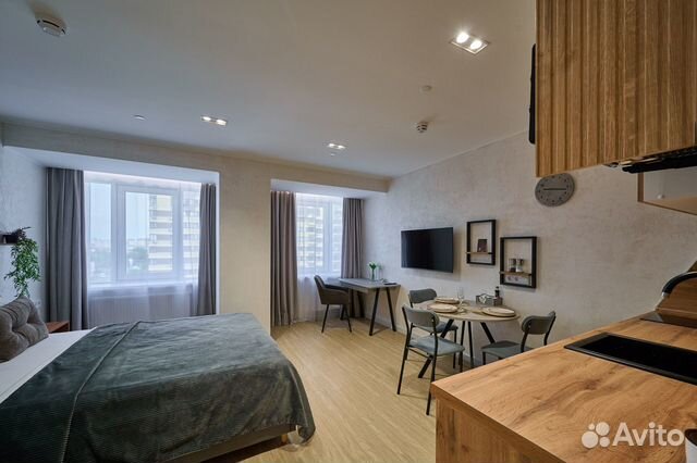 

Квартира-студия, 27 м², 2 кровати