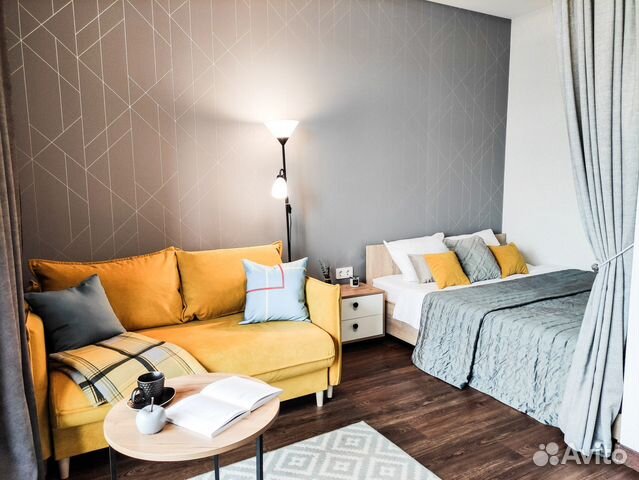 

Квартира-студия, 35 м², 2 кровати