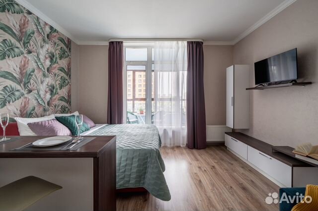 

Квартира-студия, 30 м², 2 кровати