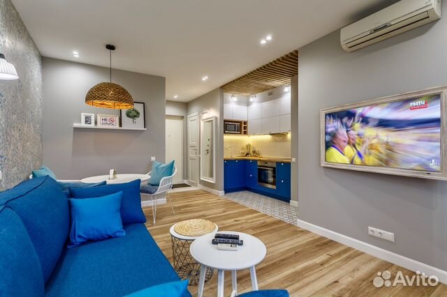 

1-к. квартира, 45 м², 2 кровати