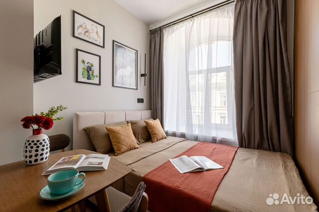 

Квартира-студия в апарт-отеле, 14 м², 1 кровать