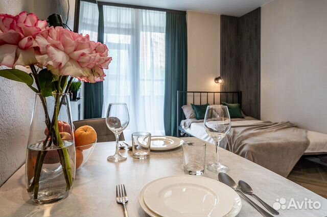 

Квартира-студия, 35 м², 2 кровати