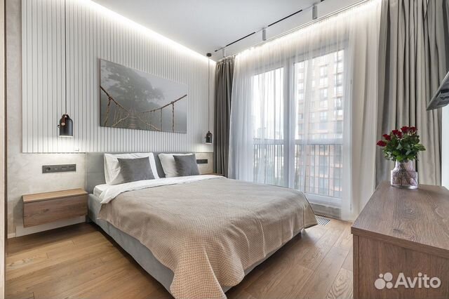 

1-к. квартира, 42 м², 2 кровати