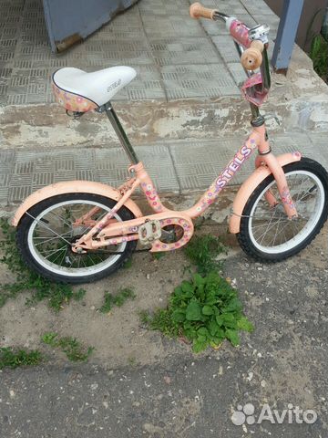 Велосипед персиковый для девочки