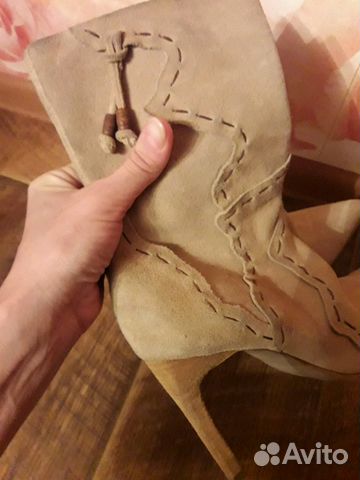 Замшевые полусапожки. Новые Замшевые полусапожки. Новые