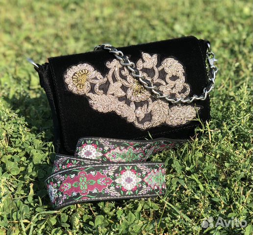 Сумка бархатная Gucci