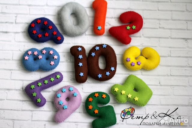 Развивающая игра Цифры handmade