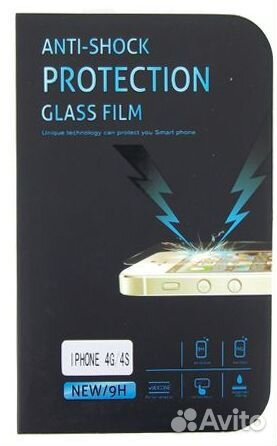 Защитное стекло iPhone 4 / 4S Противоударное и др Защитное стекло iPhone 4 / 4S Противоударное и др