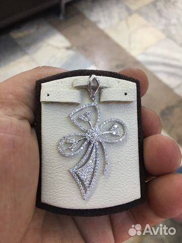 Золотой крест с бриллиантами Золотой крест с бриллиантами