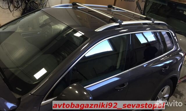 Багажник на крышу VW Tuareg с рейлингом