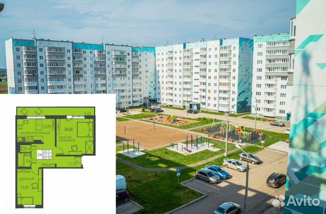 2-к квартира, 60.2 м², 6/9 эт. 2-к квартира, 60.2 м², 6/9 эт.
