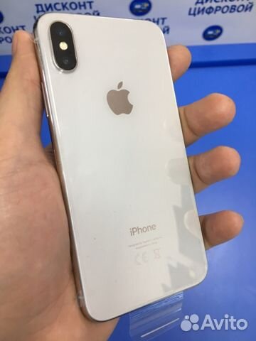 Новый Apple iPhone X 64Gb SIlver (гарантия 1 год)