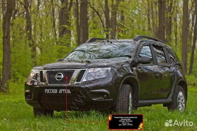 Защитная сетка решетки радиатора Nissan Terrano