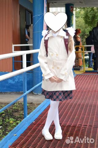 Плащ для девочки р.140 Плащ для девочки р.140