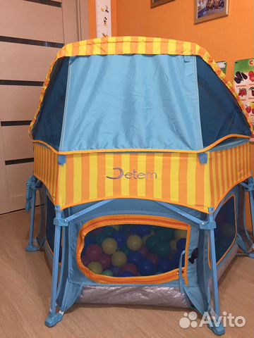 Манеж сухой бассейн палатка шарики для сухого басс