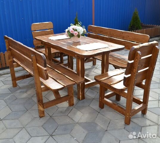 Стол Стулья Лавки Скамейки Мебель для сада