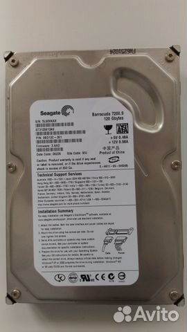 Жесткий диск Seagate 120 Гб