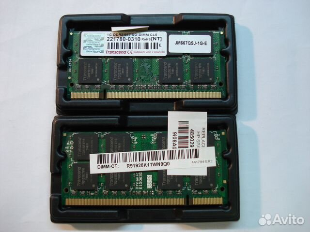 Оперативная память Transcend DDR2 1Gb 667MHz