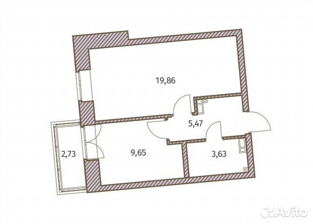 1-к квартира, 39.4 м², 4/9 эт.