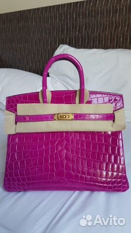 Сумка Birkin 25 Rose Sheherezade Nilo Lisse GHW