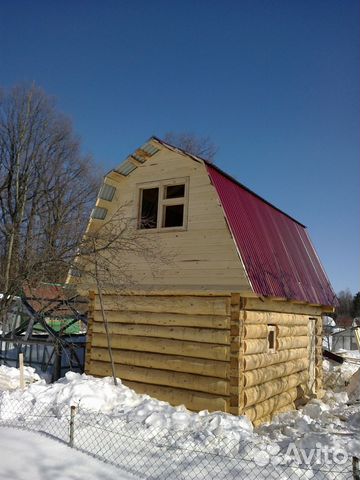 Сруб 4х6 крыша мансардная цена с установкой Сруб 4х6 крыша мансардная цена с установкой