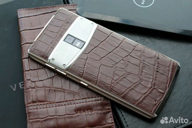 Vertu Constellation X Dark Brown Crocodile