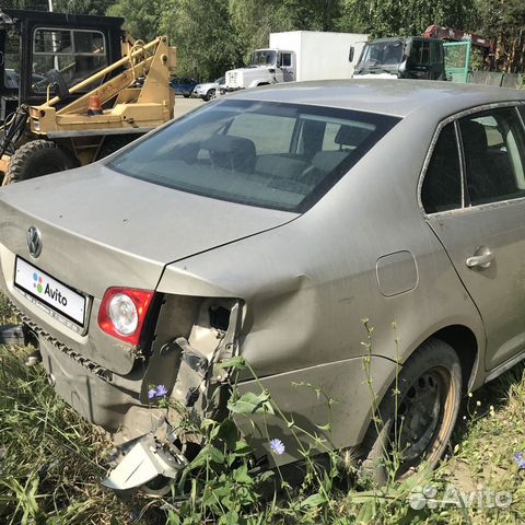 Volkswagen Jetta 1.6 AT, 2007, битый, 153 000 км