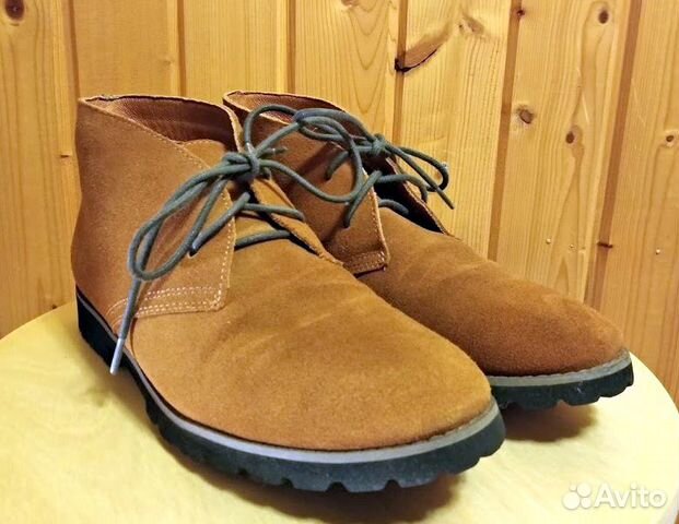 Ботинки замшевые/ б/у