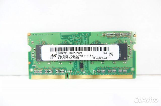 Оперативная память sodimm DDR3 4GB Micron