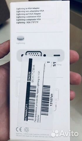 Переходник с Lightning на VGA Оригинал Переходник с Lightning на VGA Оригинал