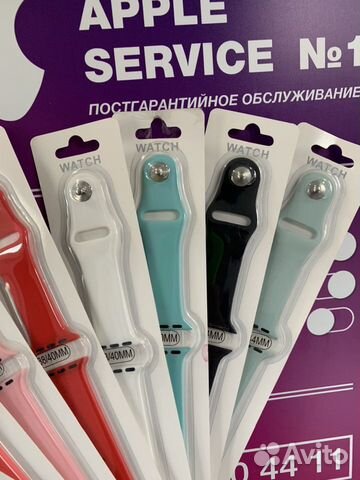 Силиконовые ремешки на Apple Watch 38/40/42/44mm Силиконовые ремешки на Apple Watch 38/40/42/44mm